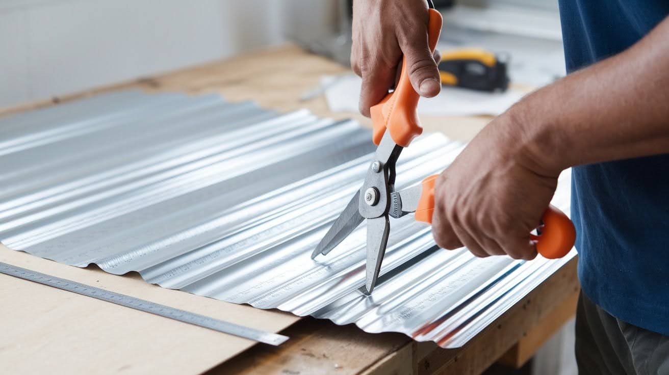 Measure and Cut the Flashing to Size