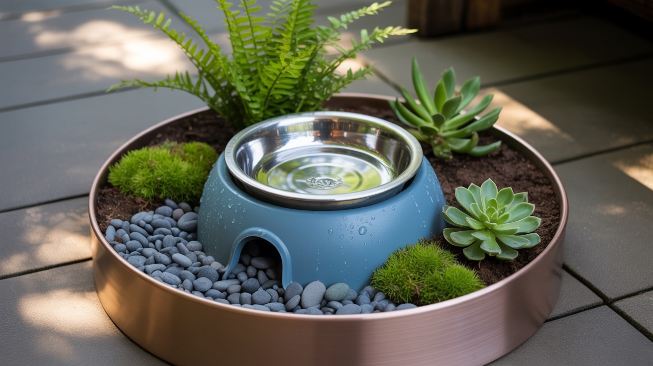  Nest the Water Bowl and Fill It