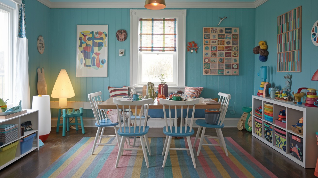  Painted Wood Paneling in Unexpected Colors