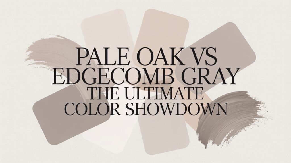 Pale Oak vs Edgecomb Gray