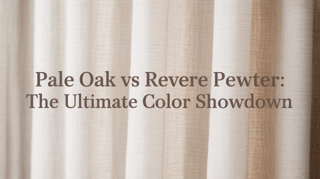 Pale Oak vs Revere Pewter