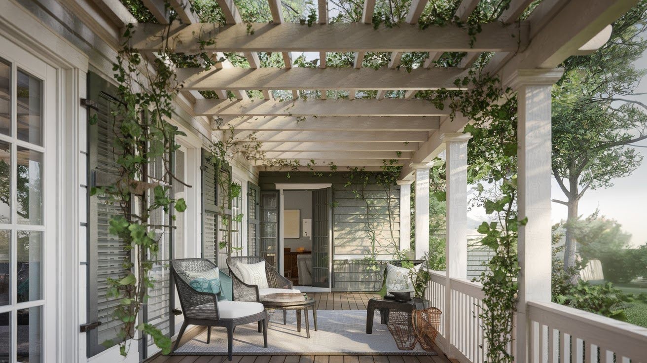 Pergola Style Porch Roof