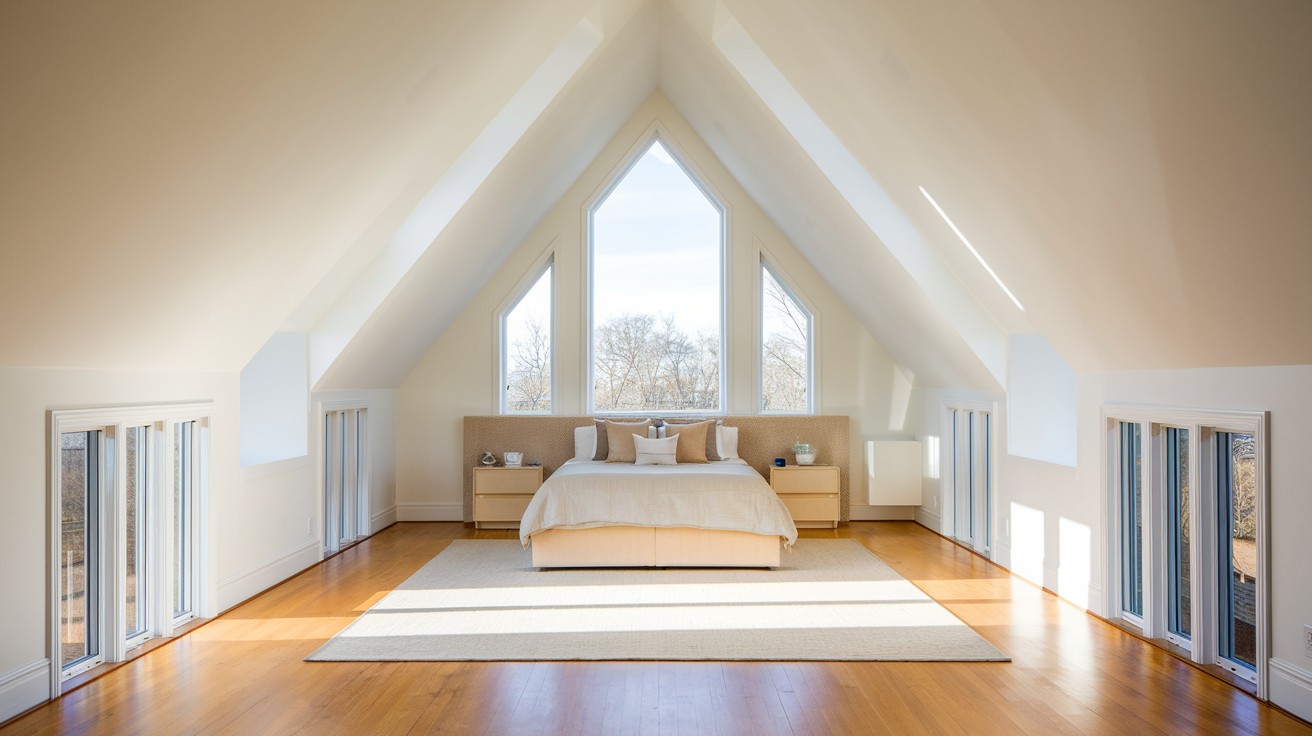Put the Head of the Bed on the Low Wall for Symmetry