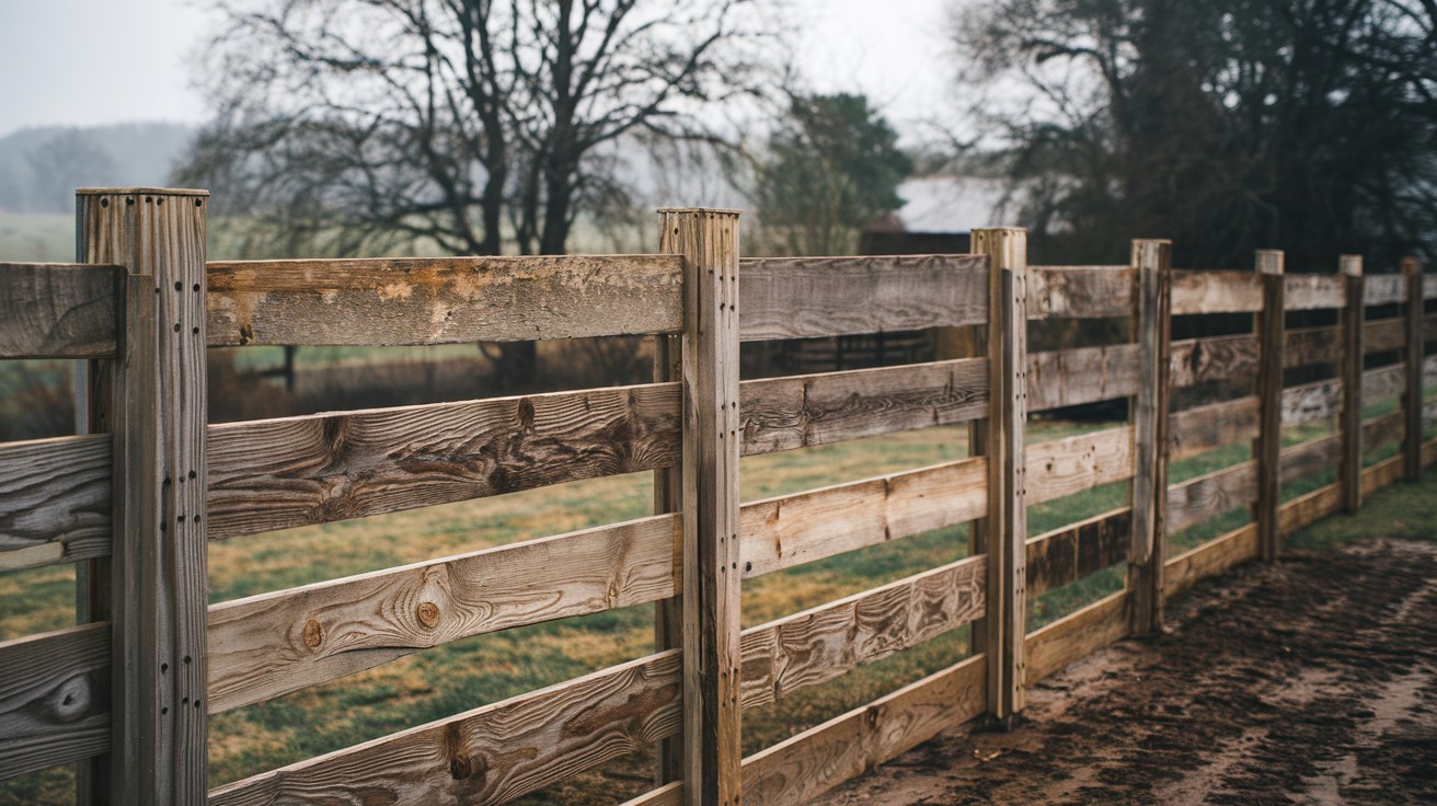 Reclaimed Barn Wood Staggered on Hillside