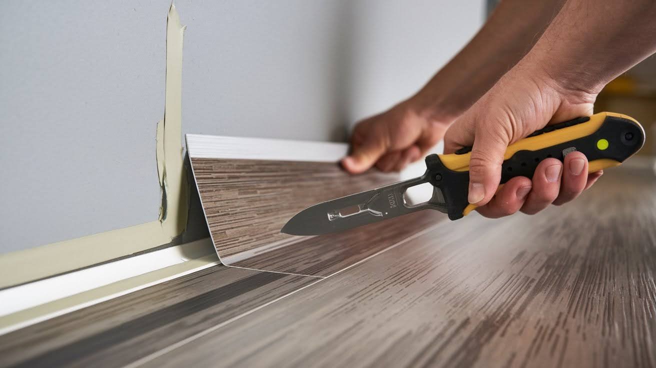 Removing Click-Lock Vinyl Plank Flooring