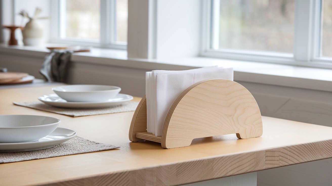  Scandinavian-Inspired Bent Plywood Stand