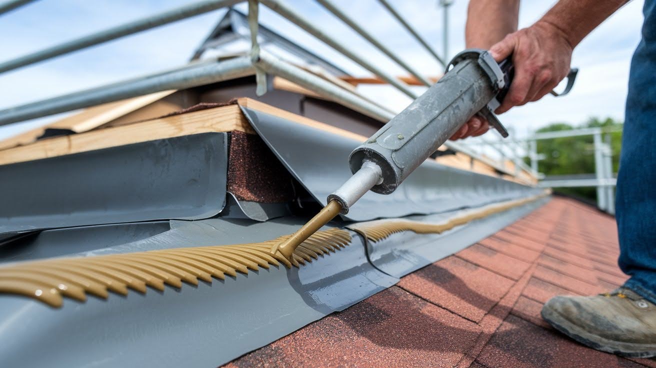 Seal All Edges with Roofing Cement or Sealant