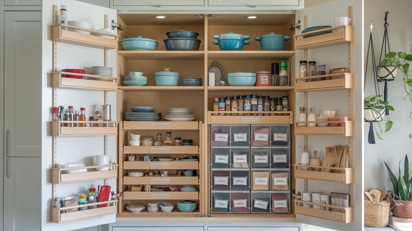 Smart Storage Solutions Inside Tall Cabinets