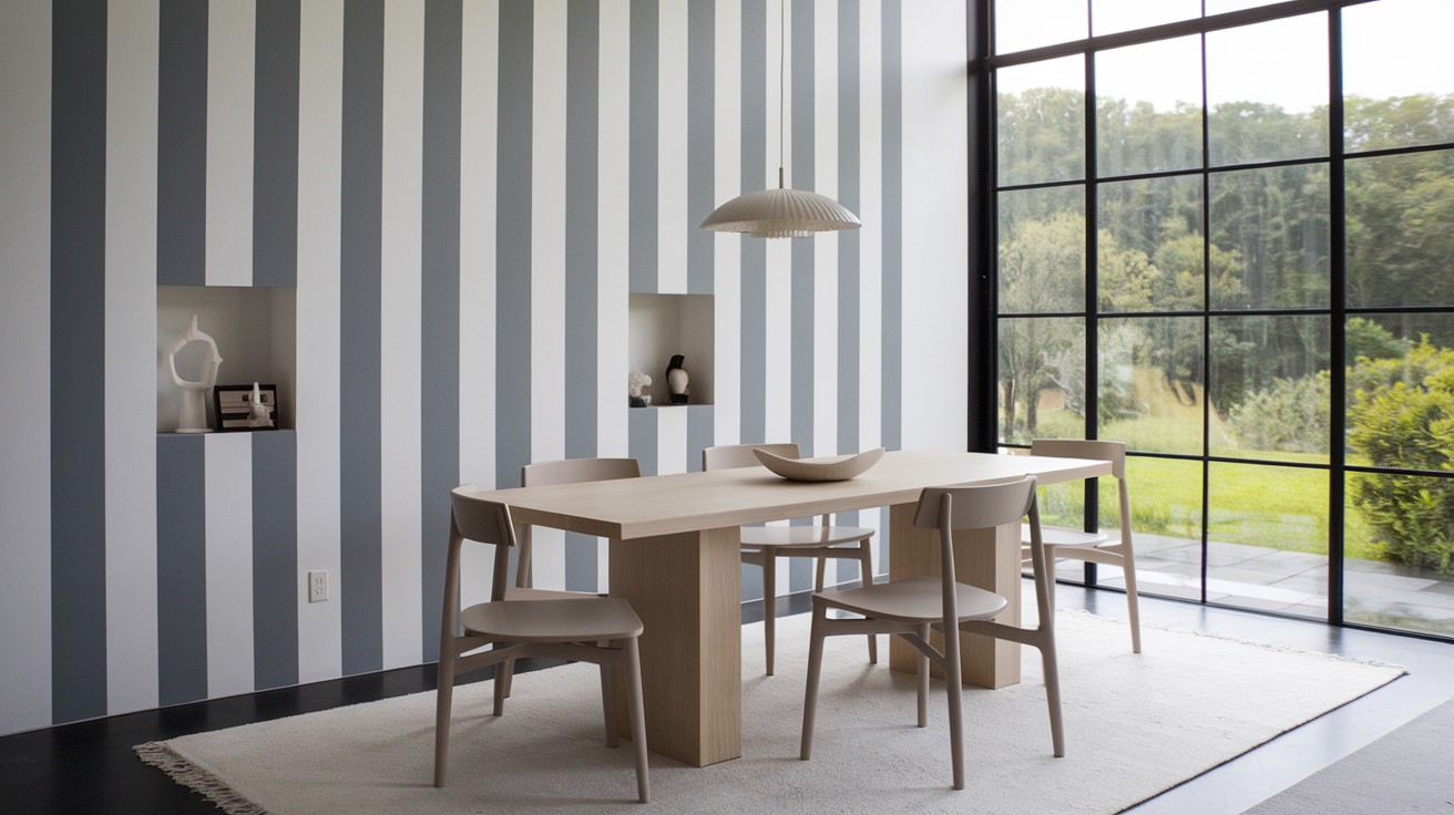 Striped Paint Design (Vertical or Diagonal for Visual Height)