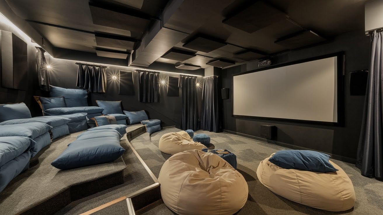 Try a Cozy Home Theater Setup