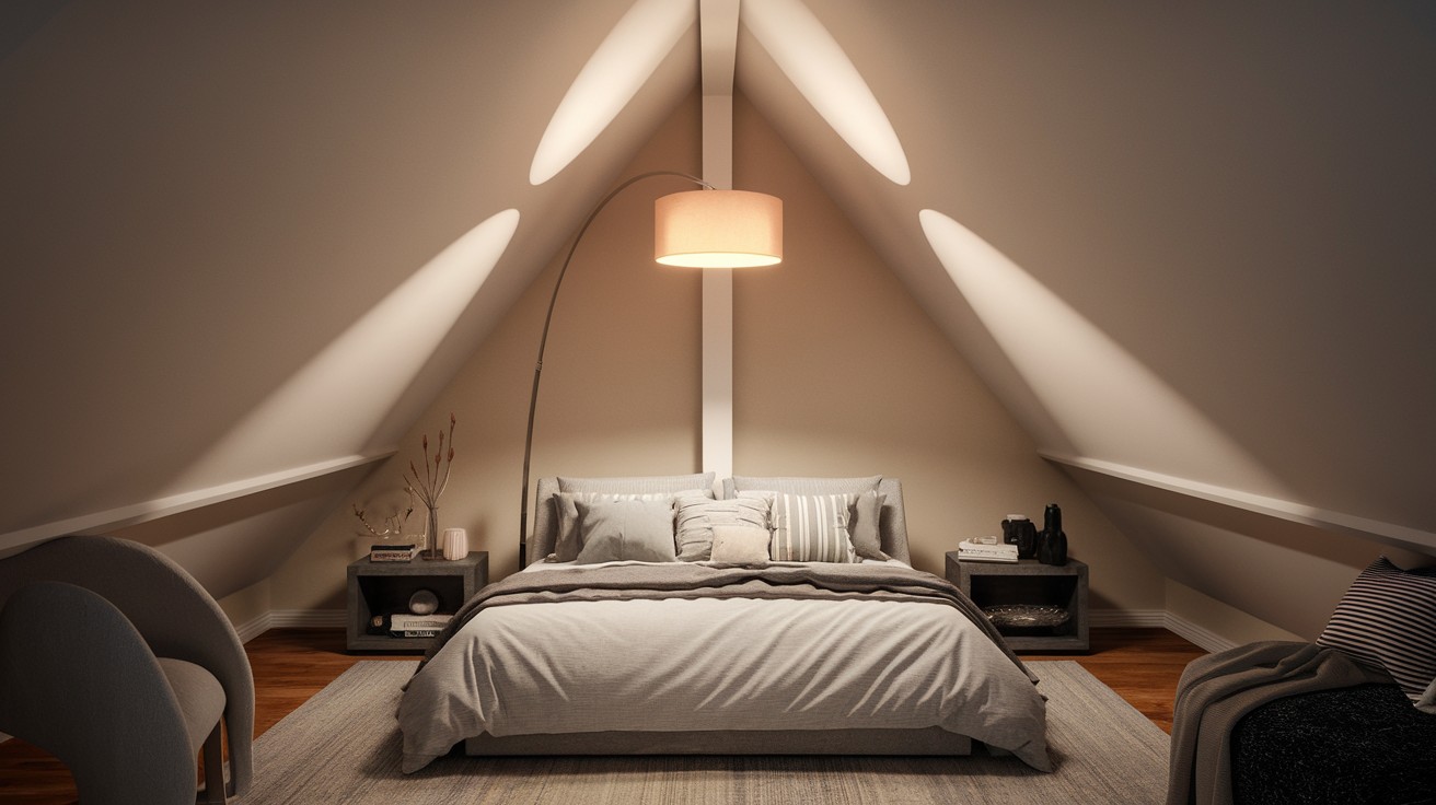 Use Floor Lamps in Tall Corners to Create Balance