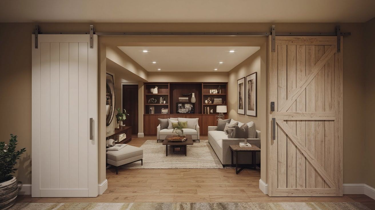 Use Sliding or Pocket Doors