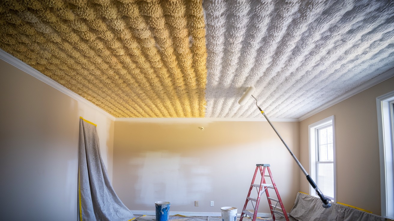 What Is a Popcorn Ceiling and Why Paint It