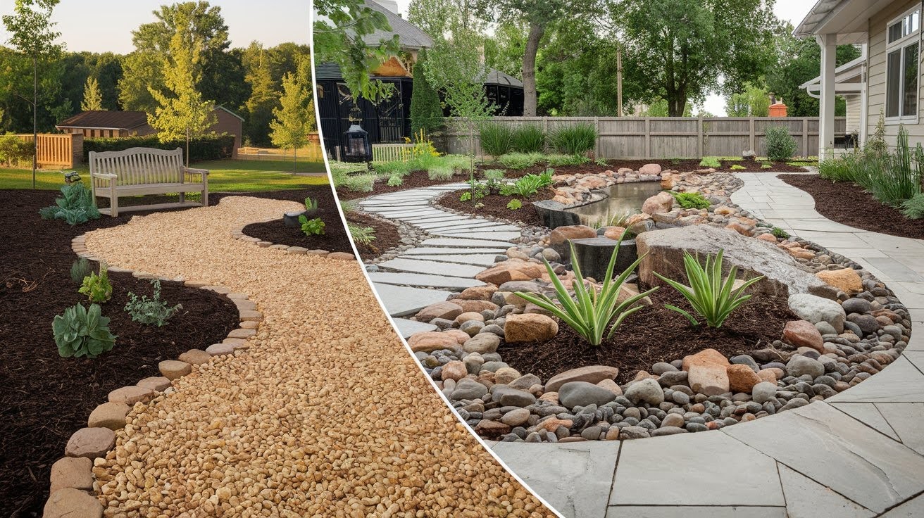 When to Choose Pea Gravel vs River Rock