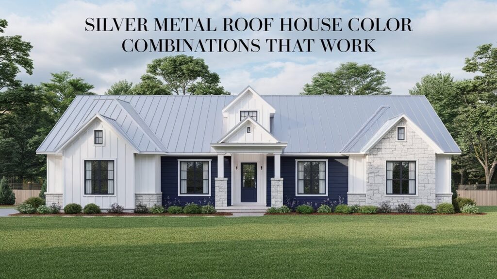 19 Silver Metal Roof House Color Combinations That Work
