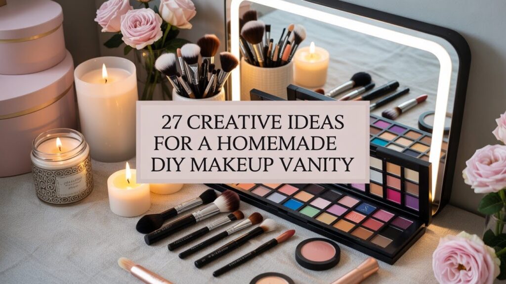 27 Creative Ideas for a Homemade DIY Makeup Vanity