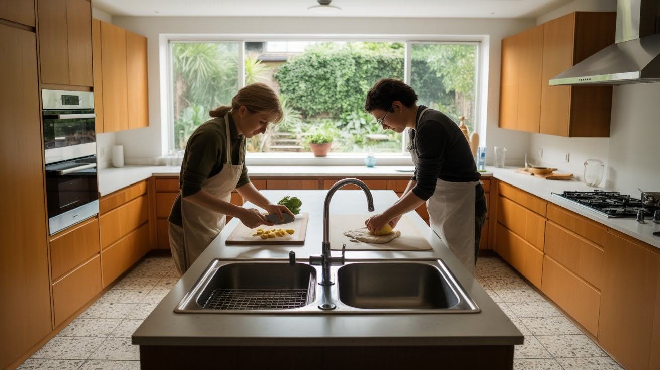 Add Dual Sinks for Multi-Cook Kitchens