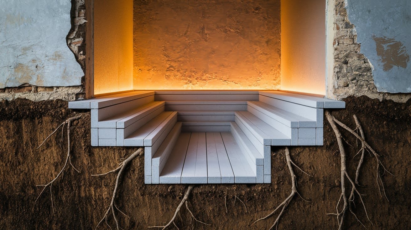 Basement Bench Footing Method