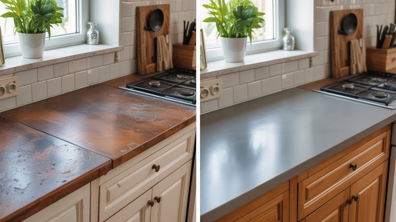 Before and After Results with Ardex Feather Finish