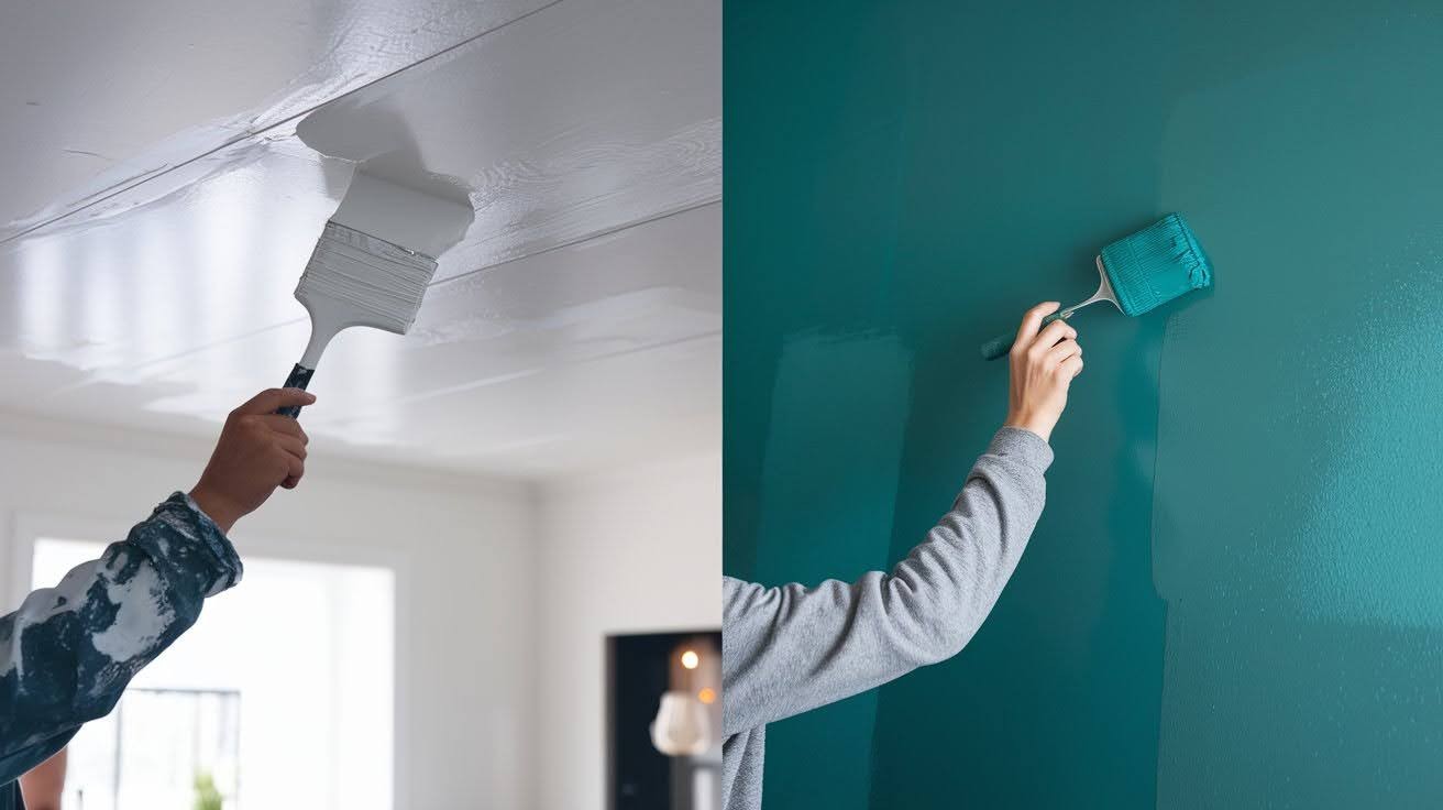 Ceiling Paint vs. Wall Paint