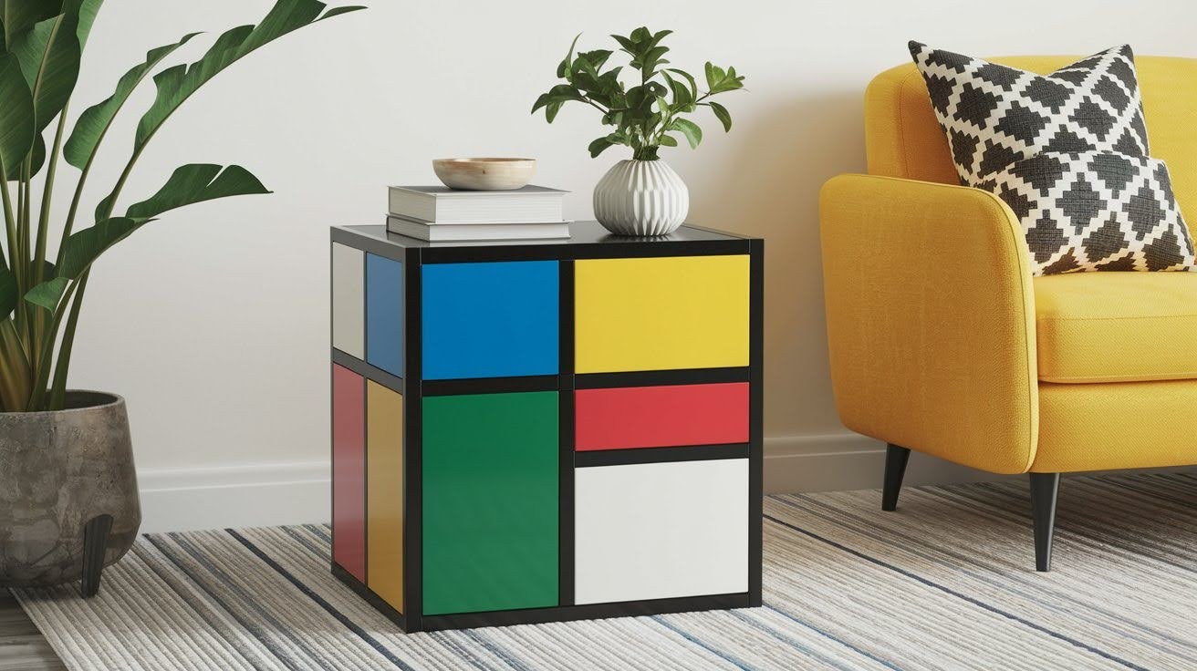 Color-Blocked Table