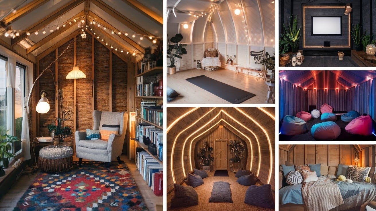 Cozy Shed Interiors for Relaxation