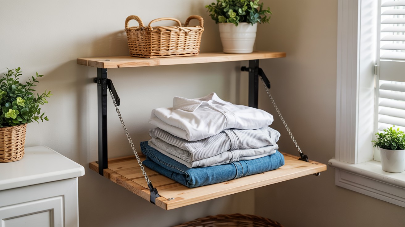 Drop-Down Folding Shelf Option