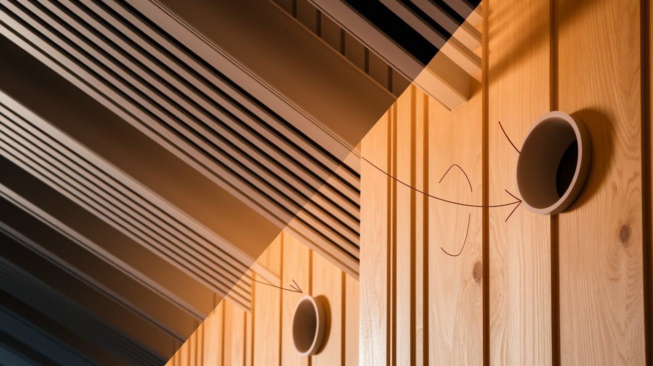 Hidden and Round Soffit Vents