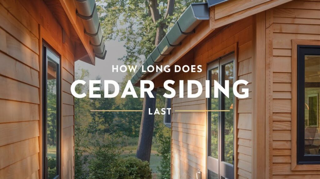 How Long Does Cedar Siding Last
