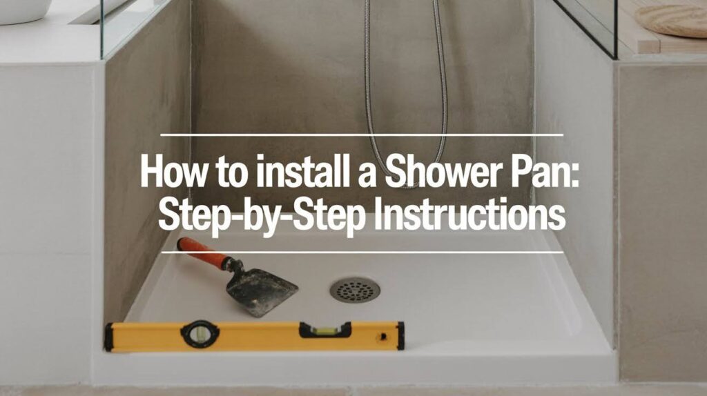 How to Install a Shower Pan