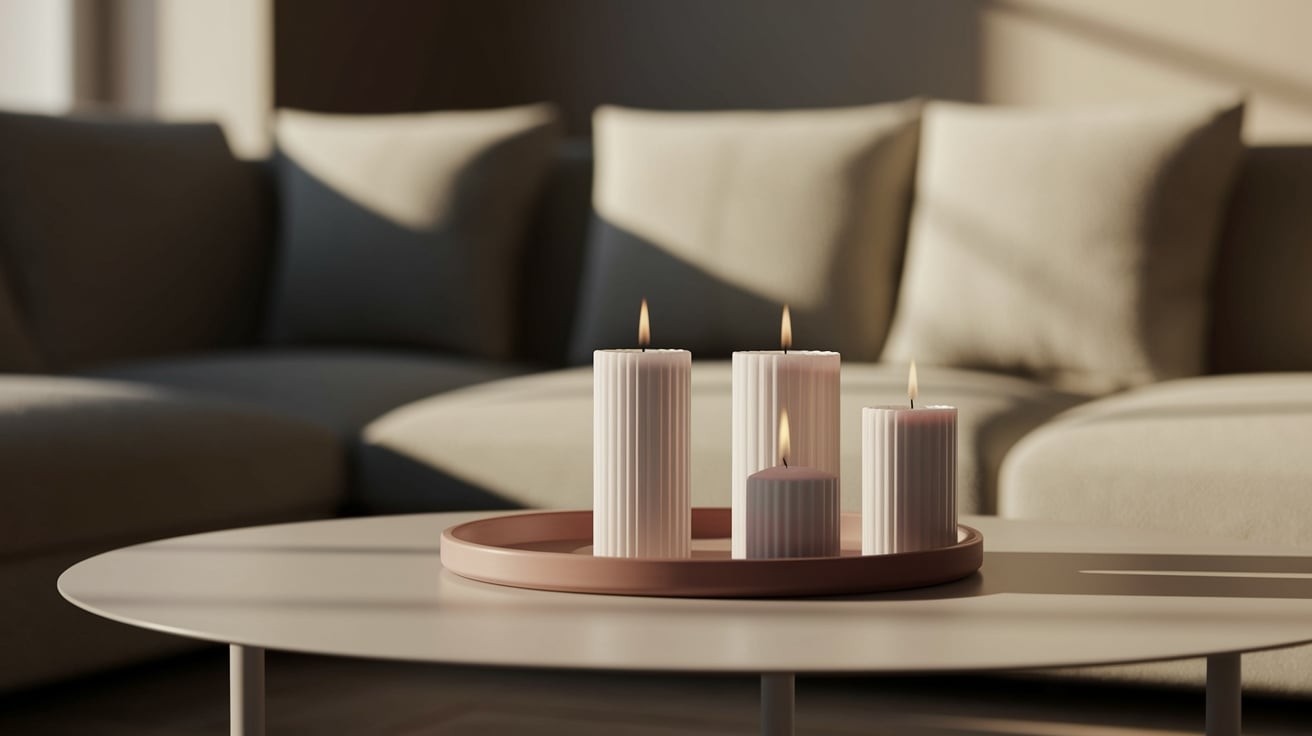 Keep It Minimal with a Tray and Candles