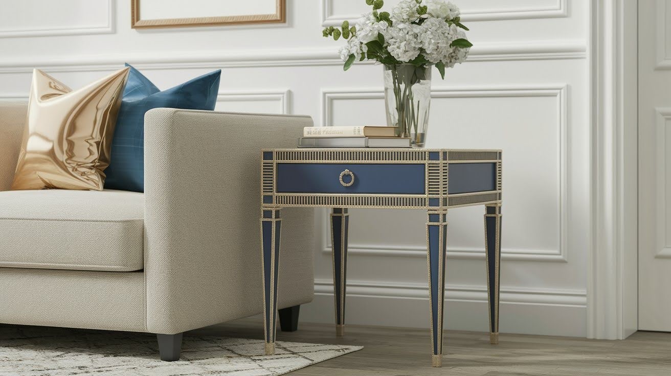 Metallic Accent Table
