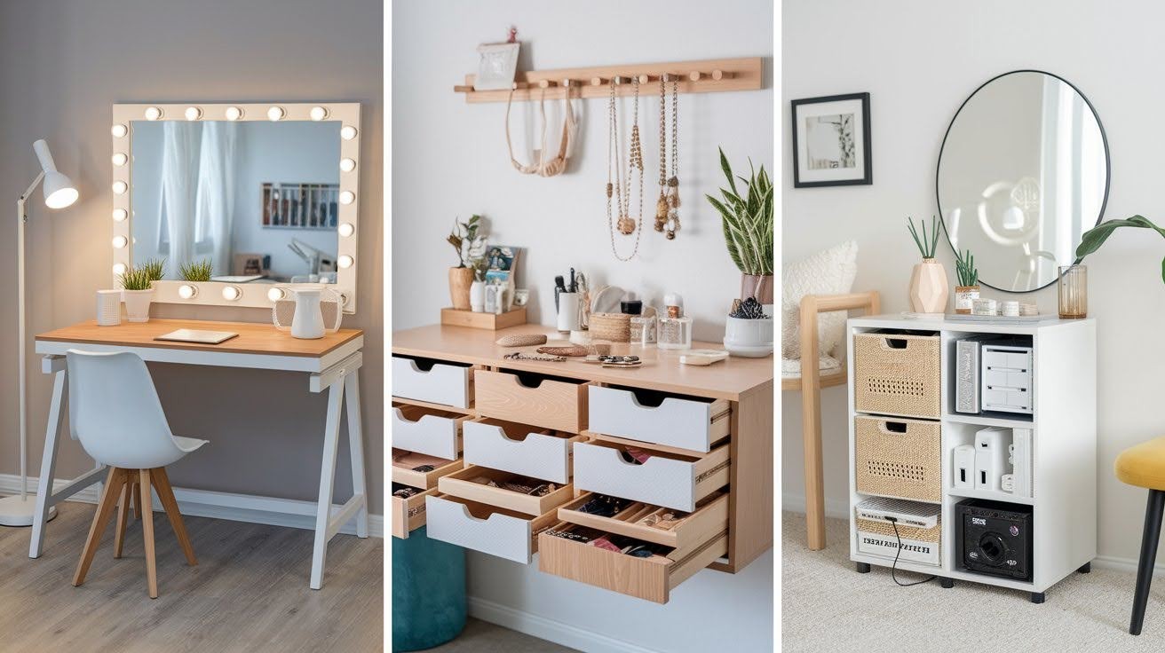 Multi-Purpose DIY Makeup Vanity Ideas