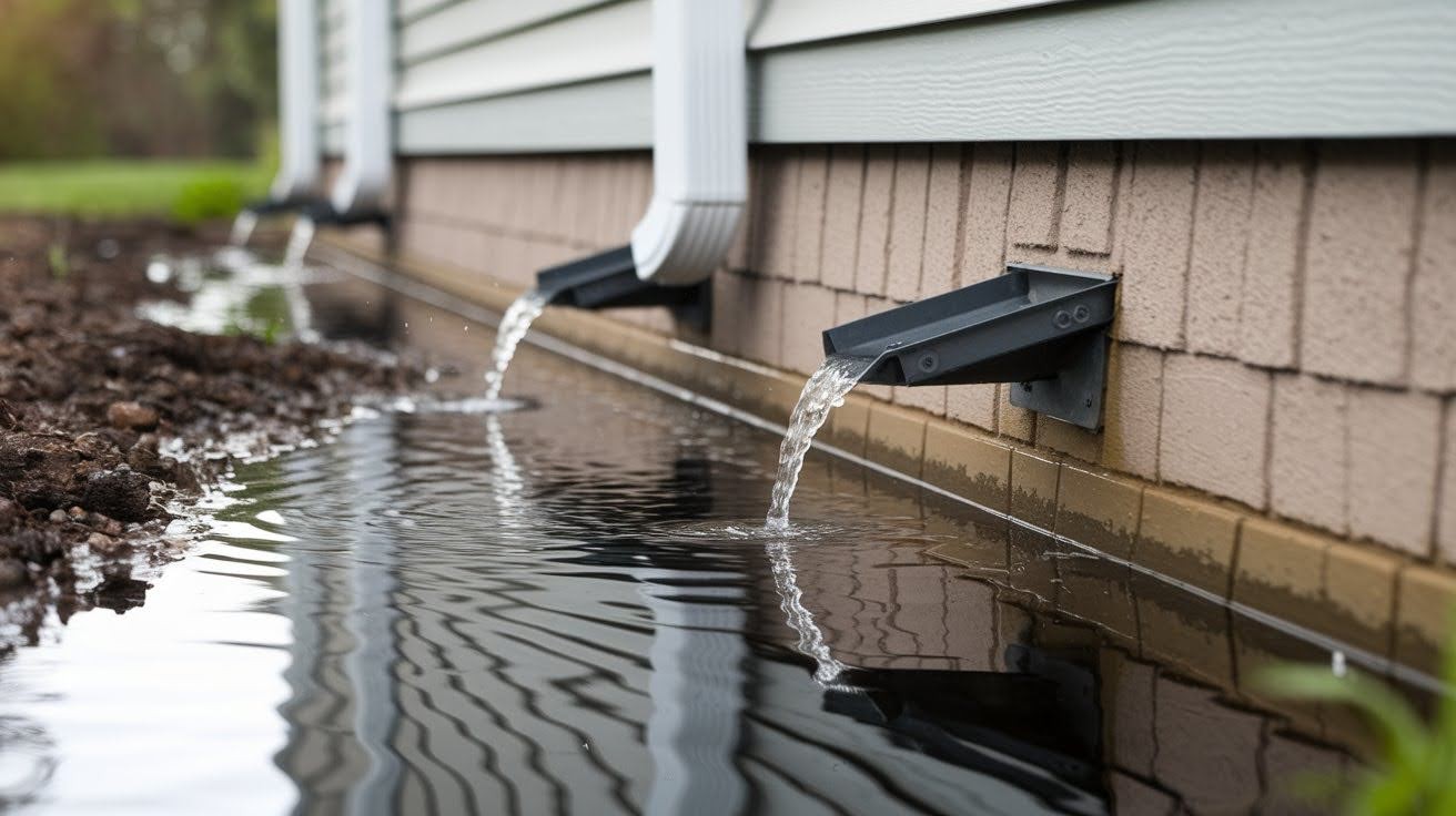Pooling Water Near Foundation