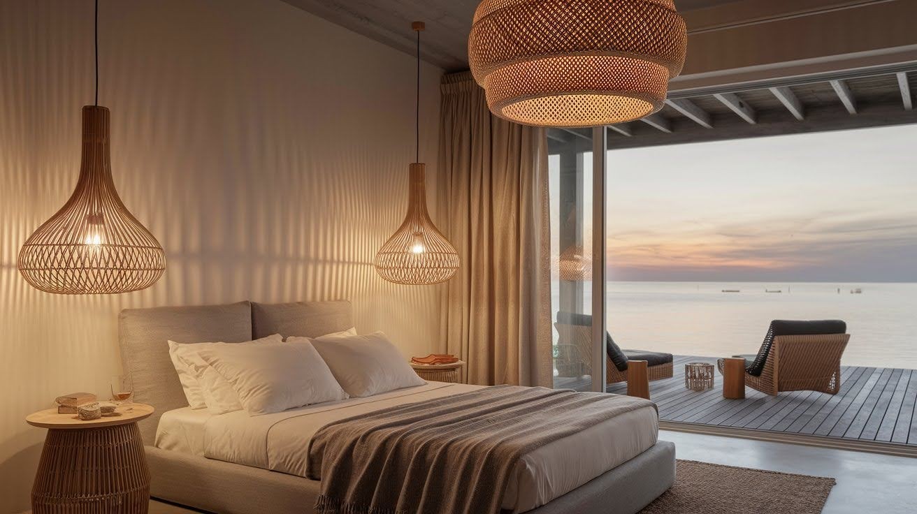 Statement Lighting with Coastal Vibes