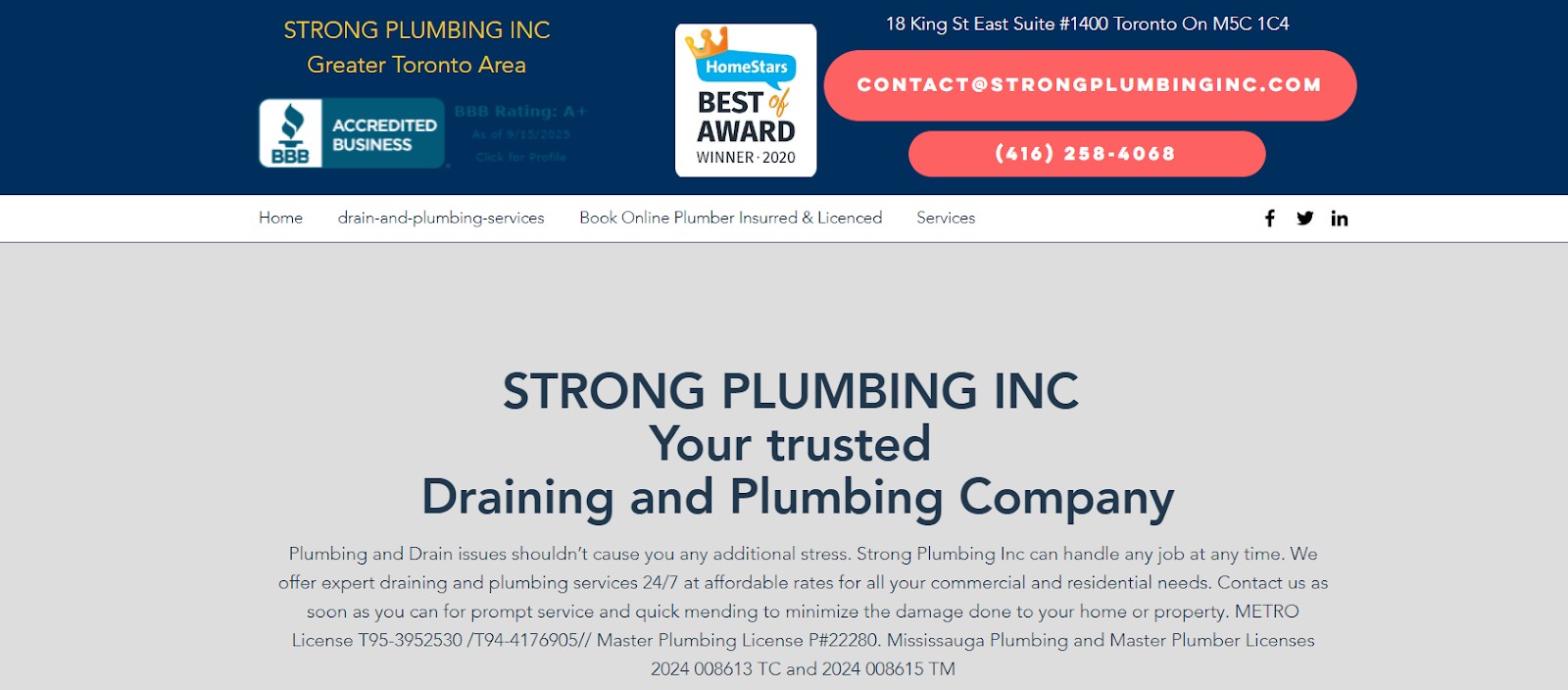 Strong Plumbing Inc
