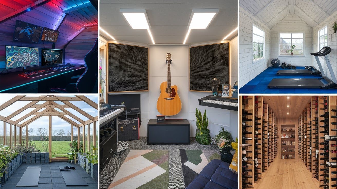 Stylish Shed Interiors for Hobbies