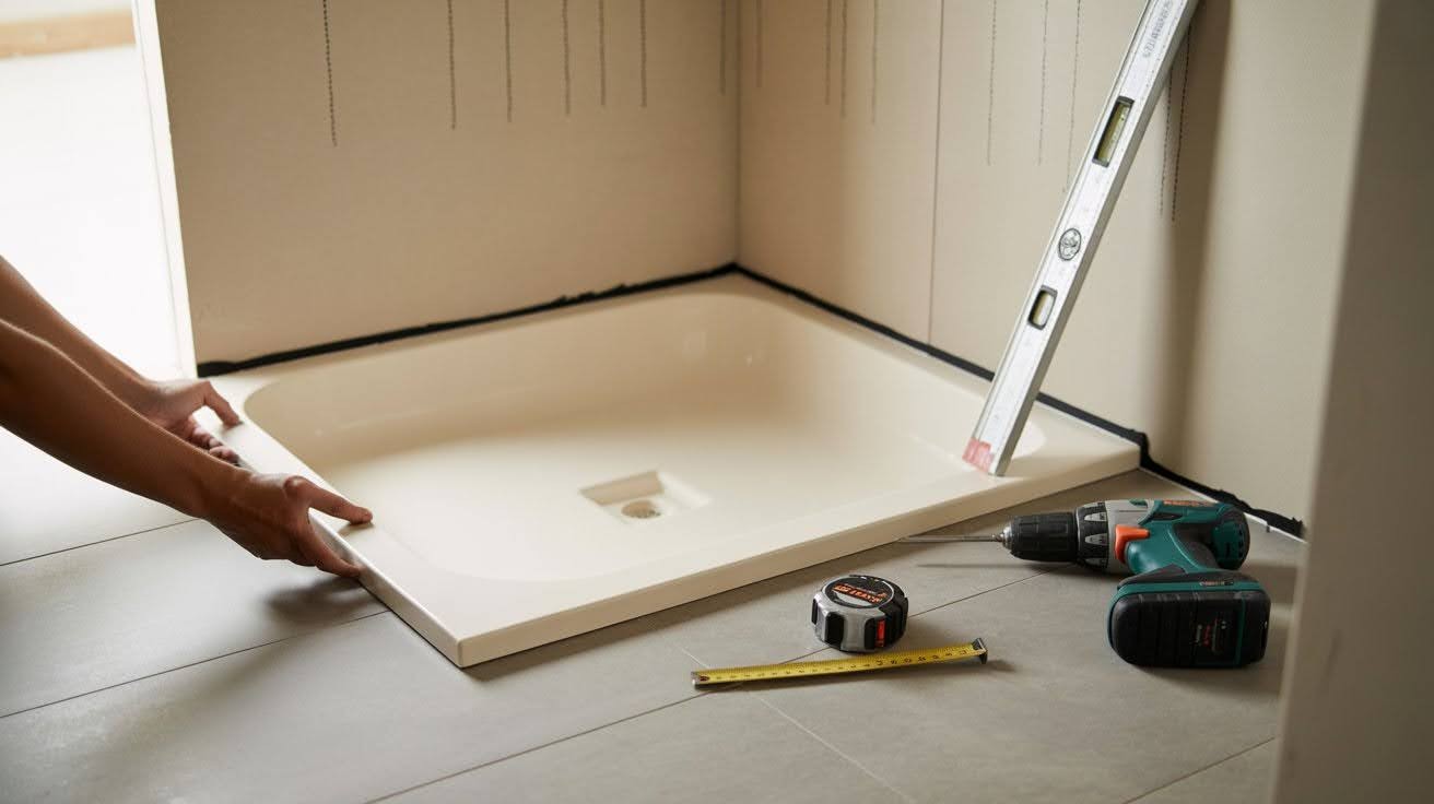 Test-Fit the Shower Pan
