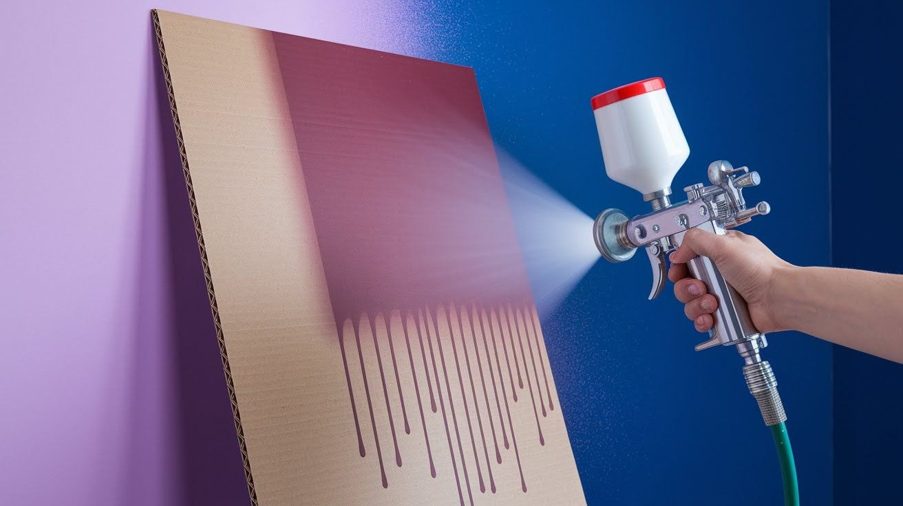 Test Spray on Scrap Material