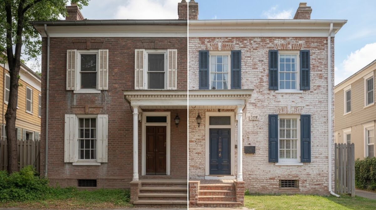 15 Amazing Before and After Limewash Brick Projects WillyHomes — free download
