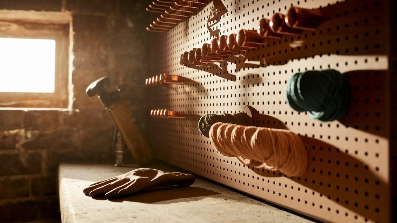 Use Pegboards for Tools or Crafts