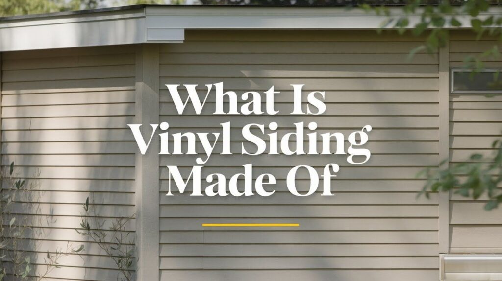 What Is Vinyl Siding Made Of