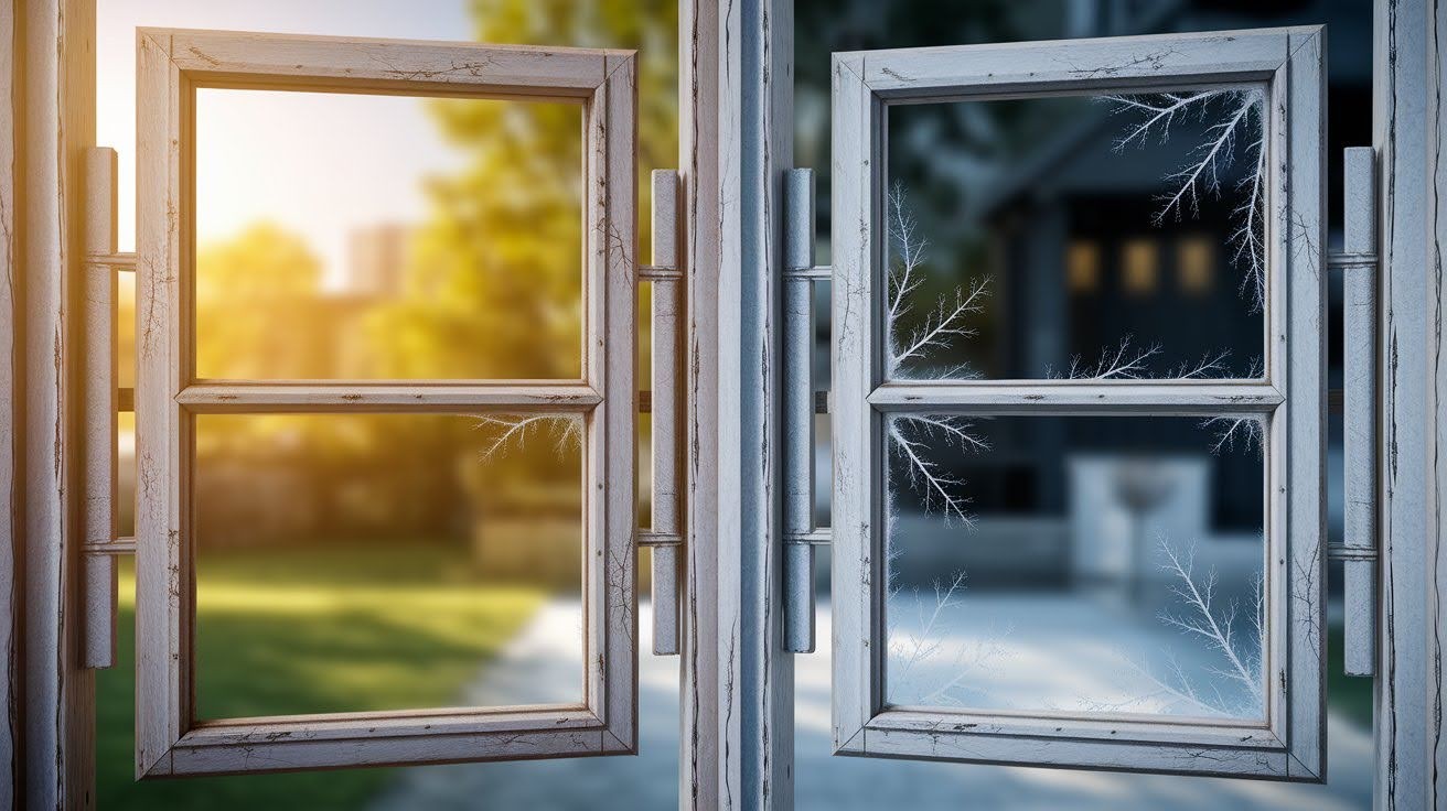 Windows Show Seasonal Expansion and Contraction