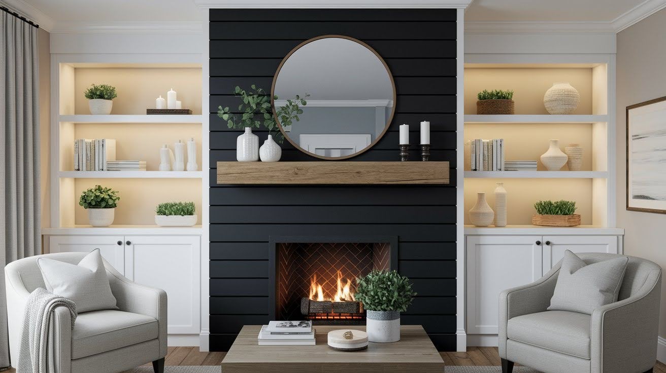 Why Black Shiplap Fireplaces