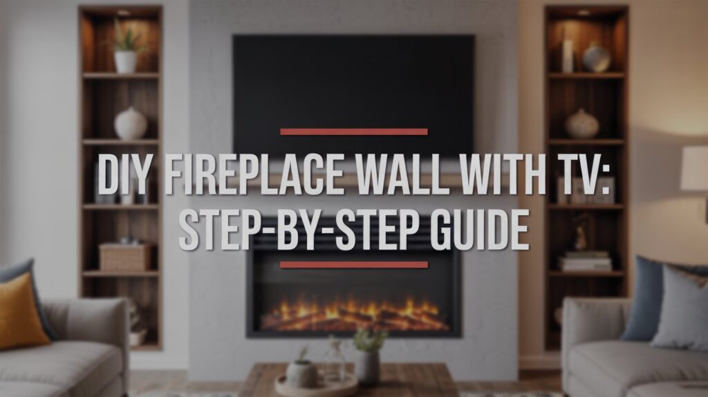 DIY Fireplace Wall with TV