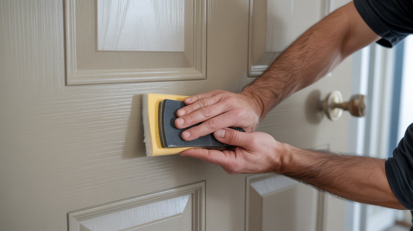 Lightly Sand the Door