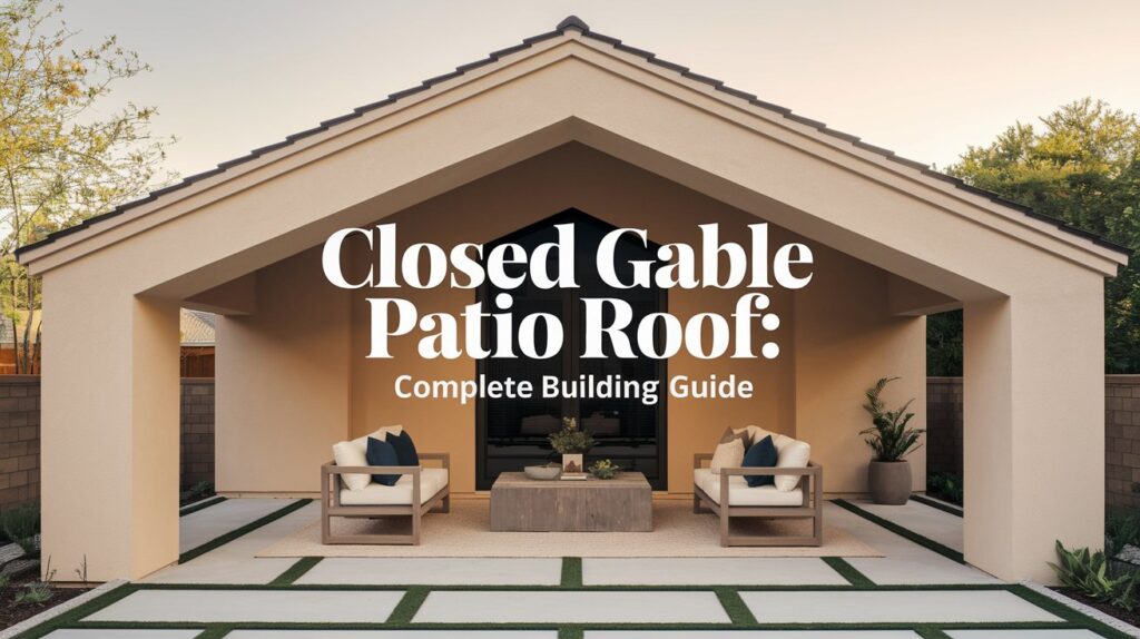 Closed Gable Patio Roof