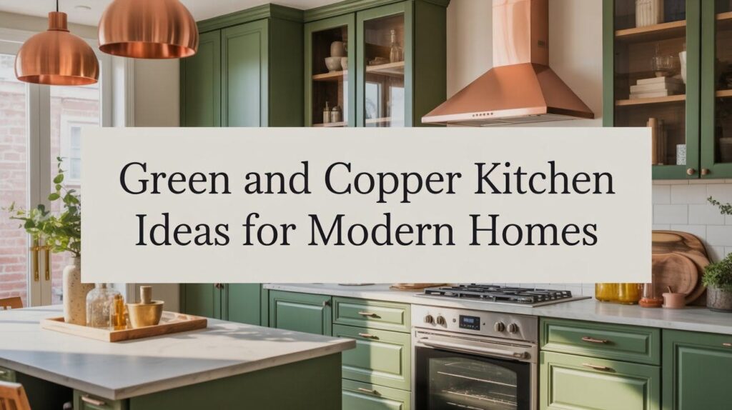 43 Green and Copper Kitchen Ideas for Modern Homes Green and Copper Kitchen