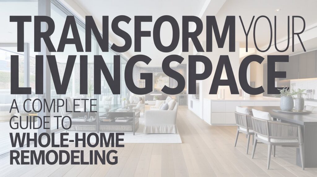 Transform Your Living Space: A Complete Guide to Whole-Home Remodeling transform your living space