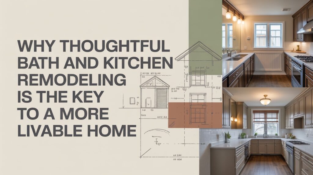 Why Thoughtful Bath and Kitchen Remodeling Is the Key to a More Livable Home bath and kitchen